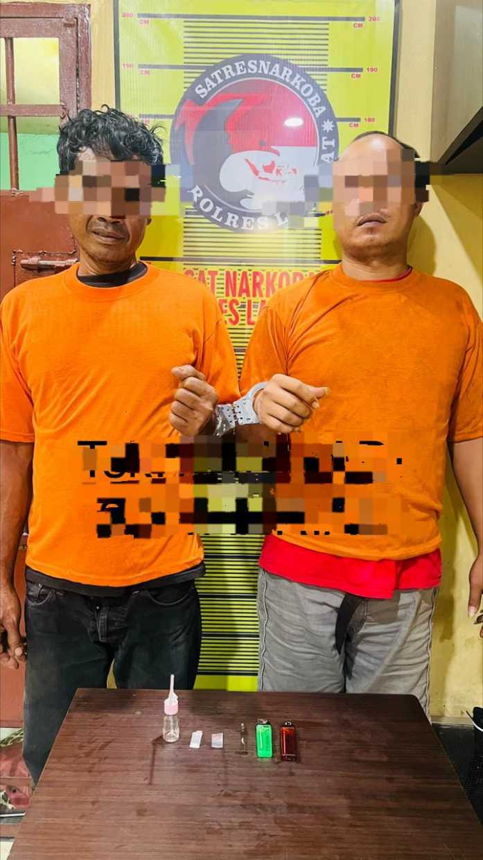 Sat Narkoba Polres Langkat Tindak Lanjuti Laporan Warga, Dua Tersangka Diamankan di Hinai