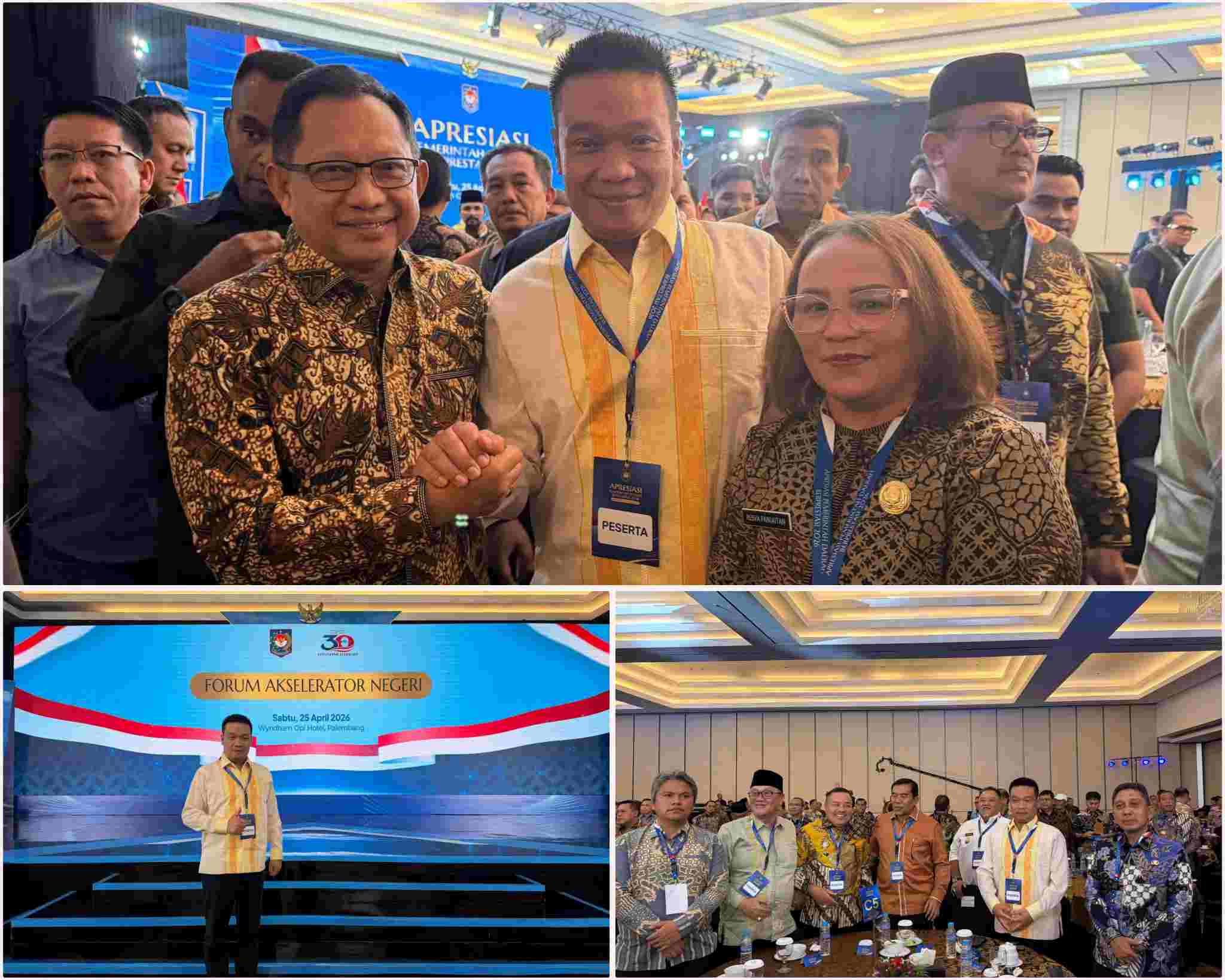 Bupati Humbahas Hadiri Forum Akselerator Negeri dalam Rangka Peringatan Hari Otda ke-30