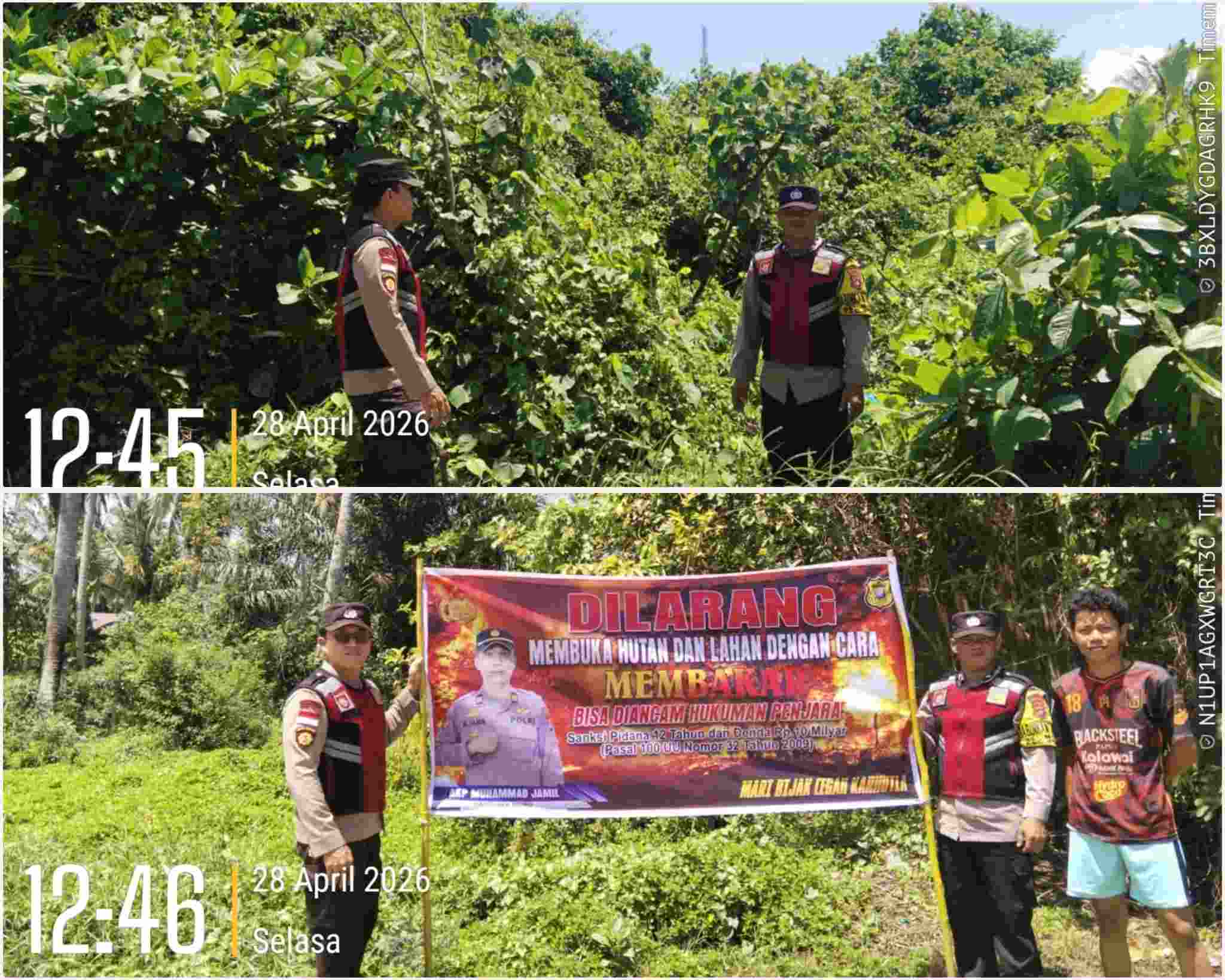 Polsek Moro Gencarkan Pencegahan Karhutla di Wilayah Rawan