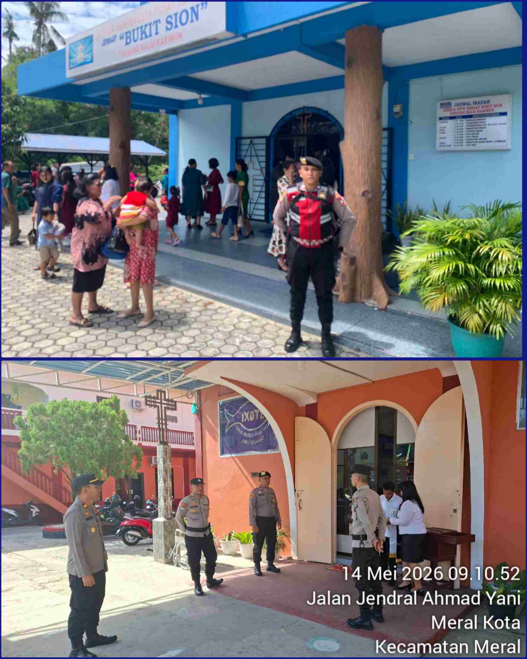 Polres Karimun Amankan Ibadah Gereja Peringati Kenaikan Yesus Kristus