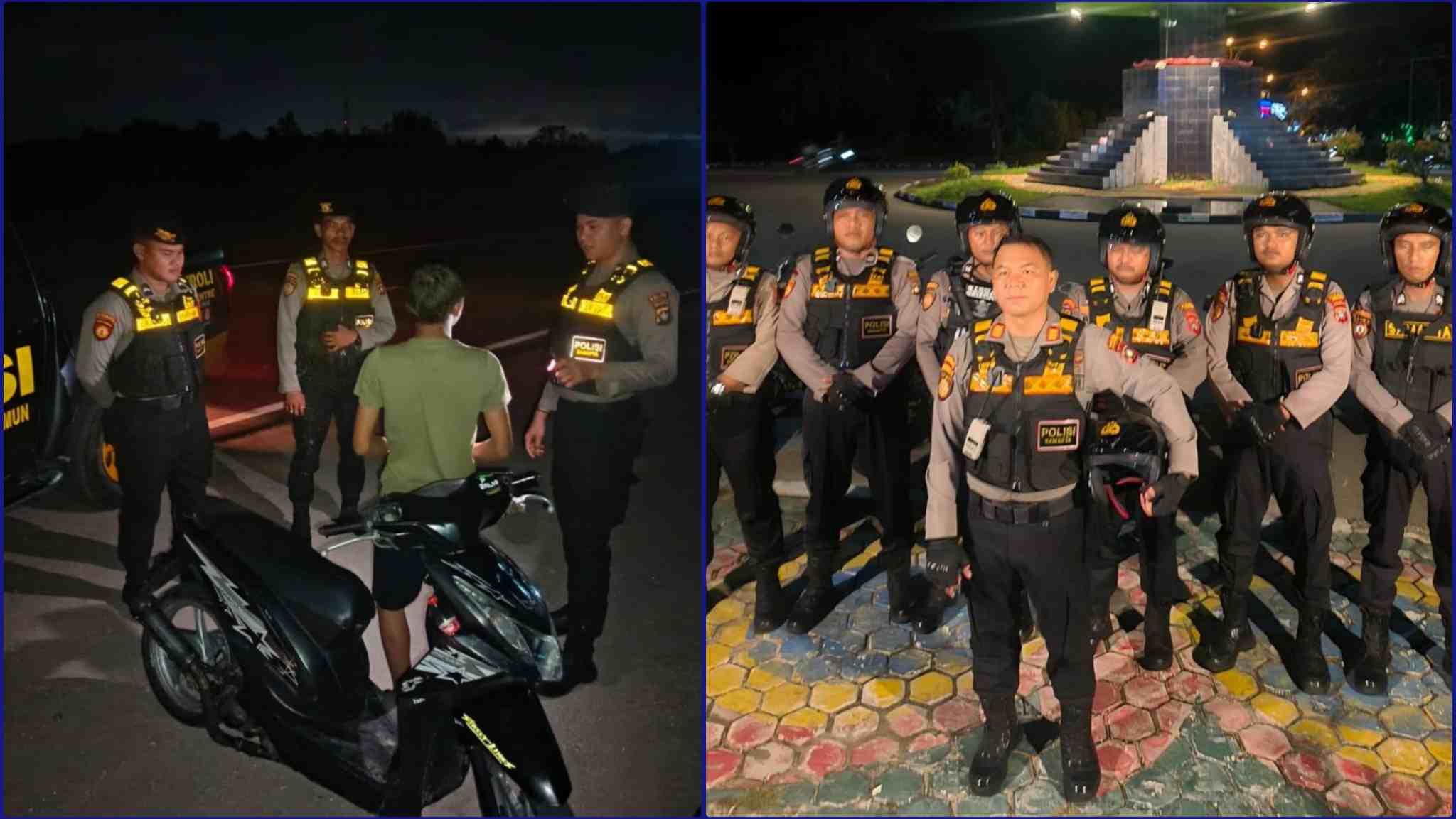 Tekan Aksi Premanisme dan Geng Motor, Satsamapta Polres Karimun Intensifkan Patroli Malam