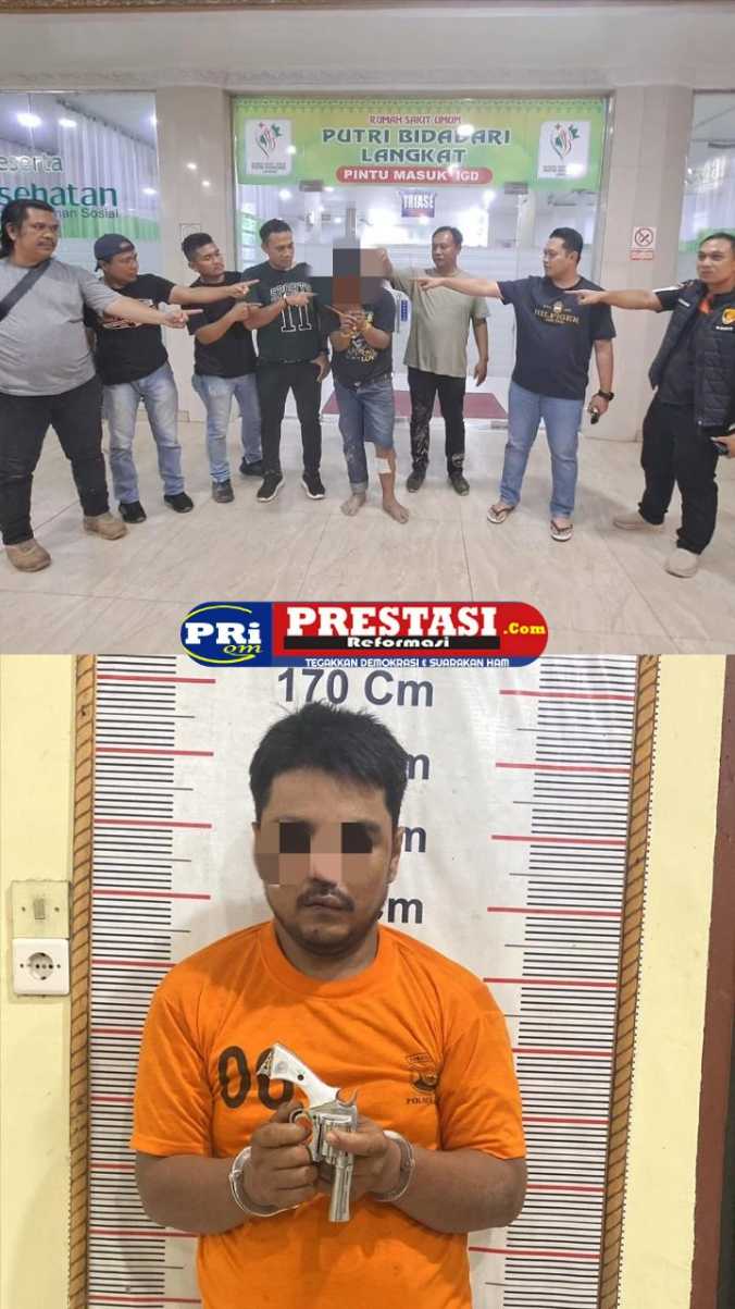 Kurang dari 8 Jam, Polsek Hinai bersama Polres Langkat Ringkus Pelaku Curas Bersenjata Api Rakitan di Hinai