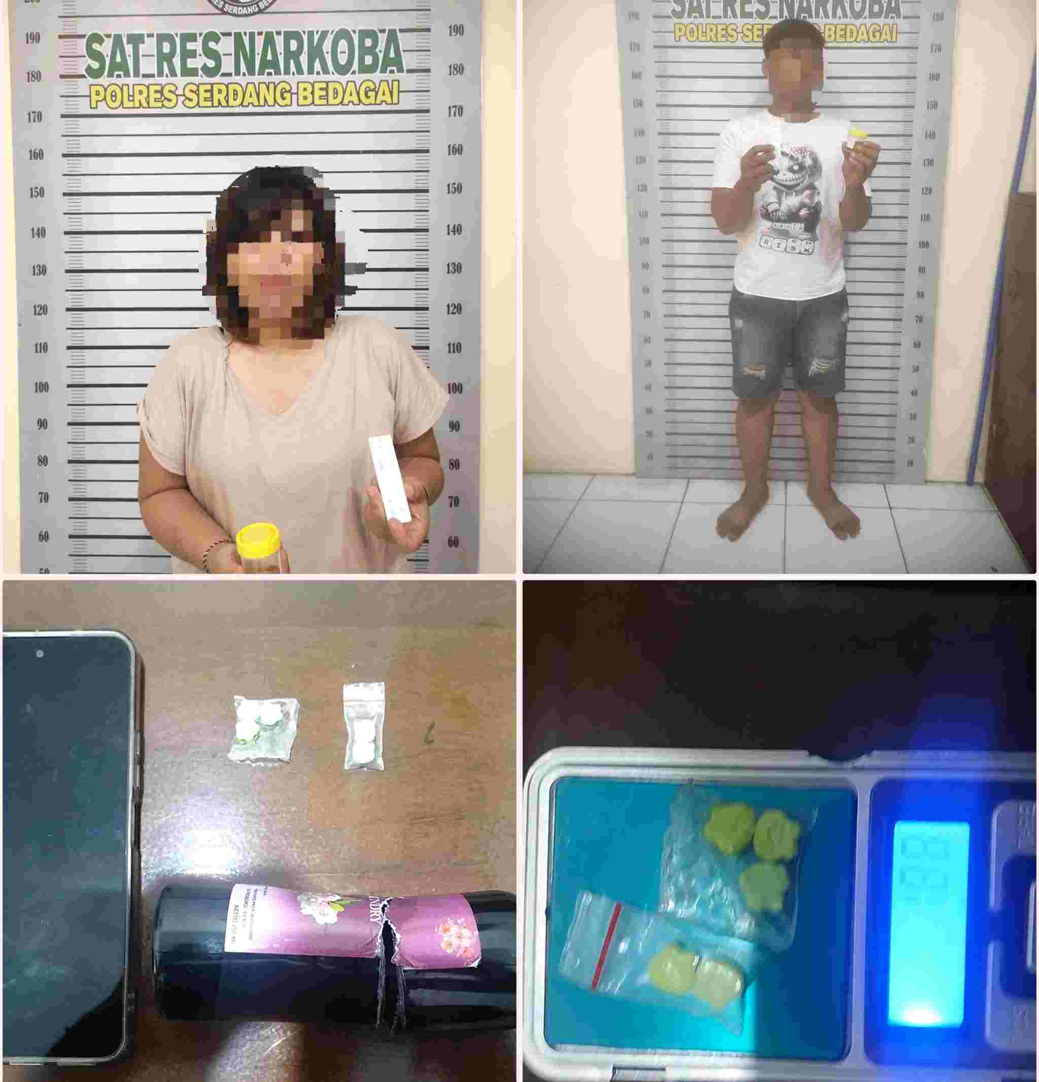 Sat Narkoba Polres Sergai Berhasil Ringkus Dua Pengedar Ekstasi di Dolok Masihul