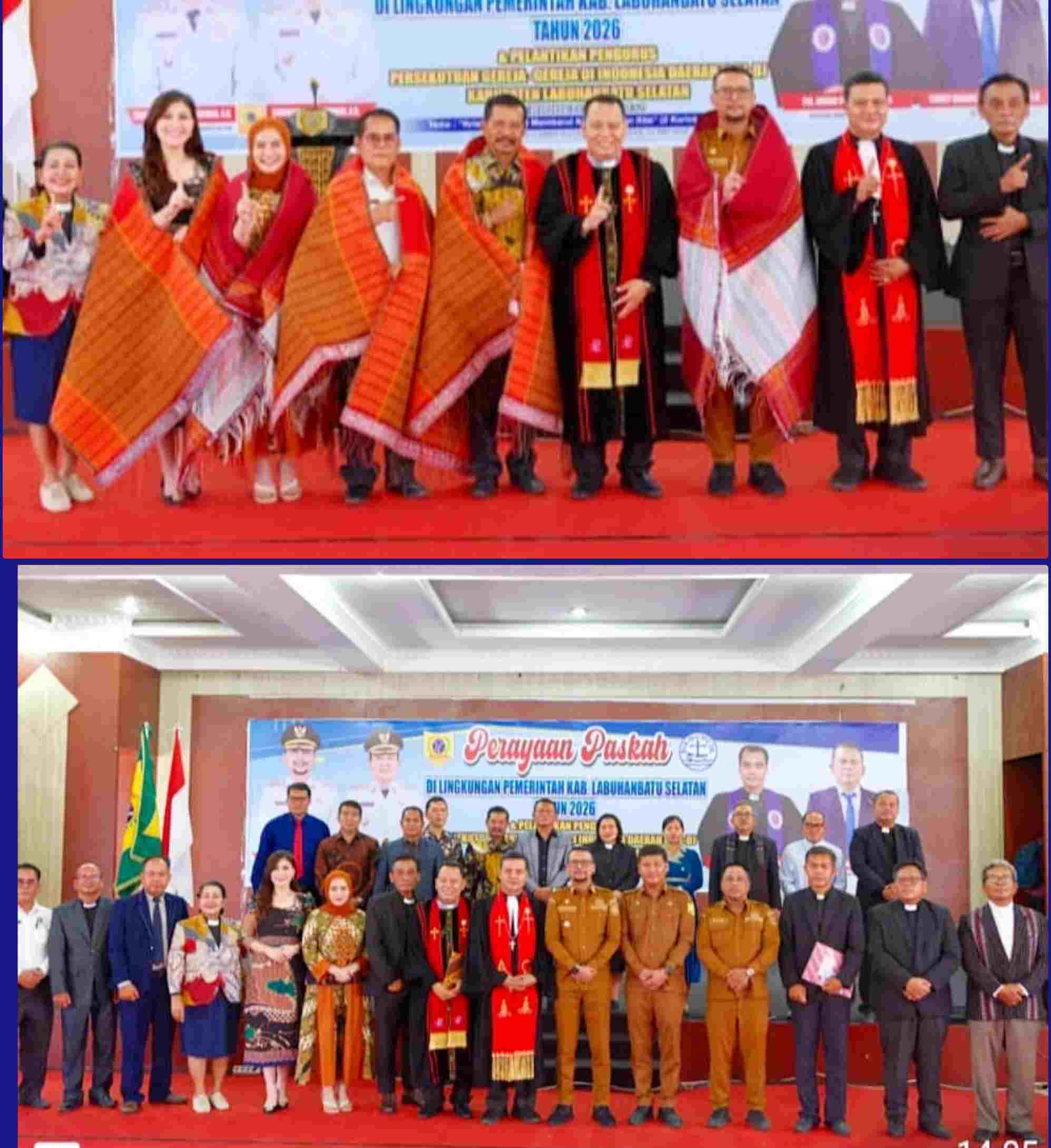 Perayaan Paskah dan Pelantikan PGI-D Labusel, Bupati Fery Ajak Perkuat Toleransi dan Semangat Kebersamaan