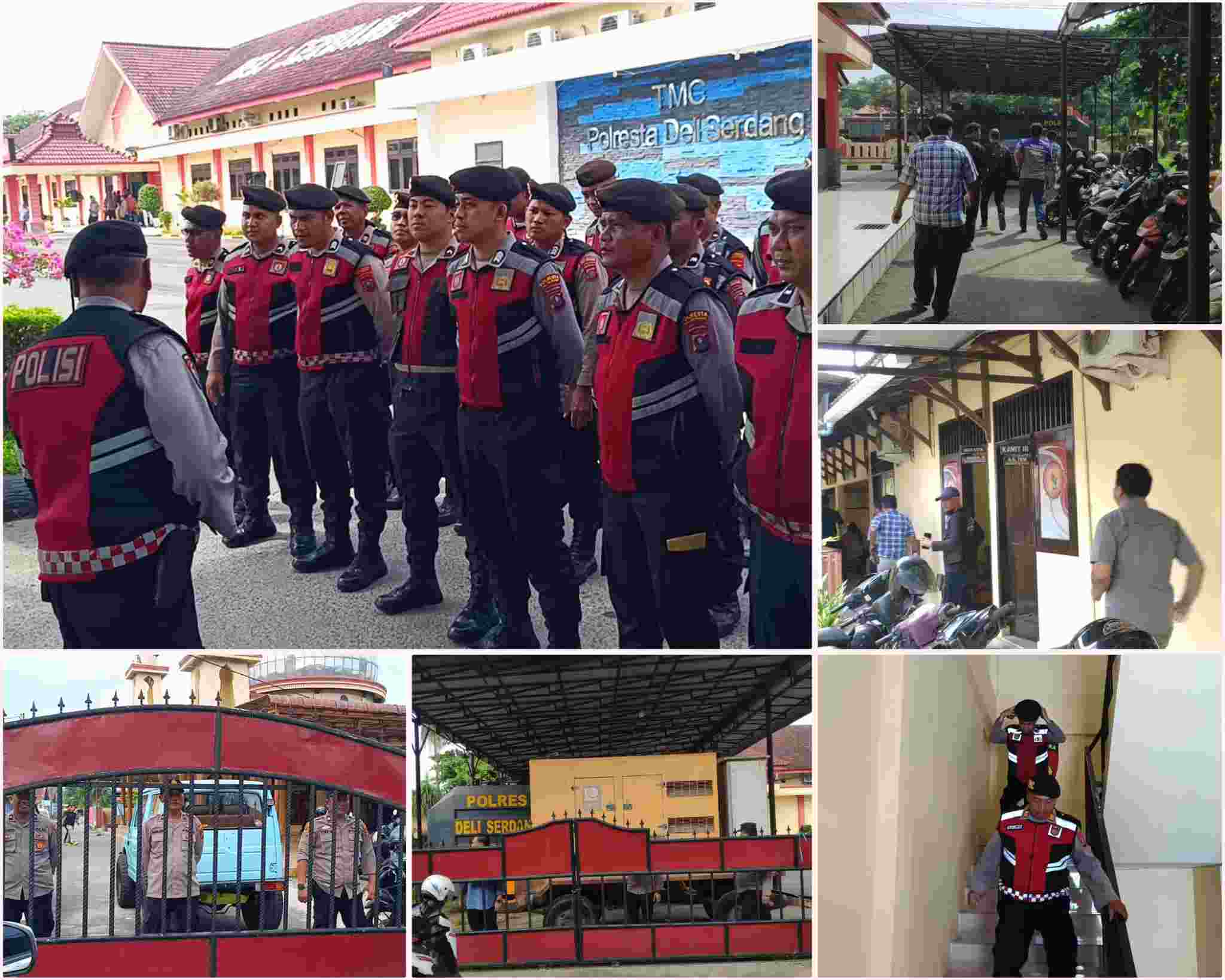 Kesiapsiagaan Ditingkatkan, Polresta Deli Serdang Gelar Sispam Mako