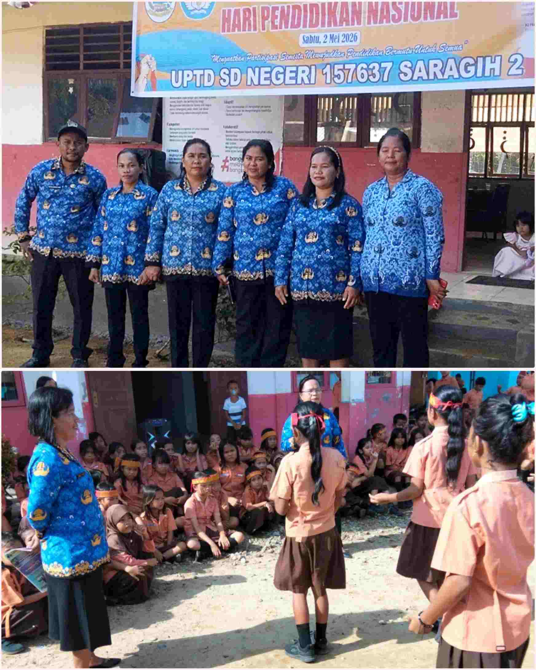 UPTD SD Negeri 157637 Saragih 2 Manduamas Tapteng Peringati Hari Guru Nasional