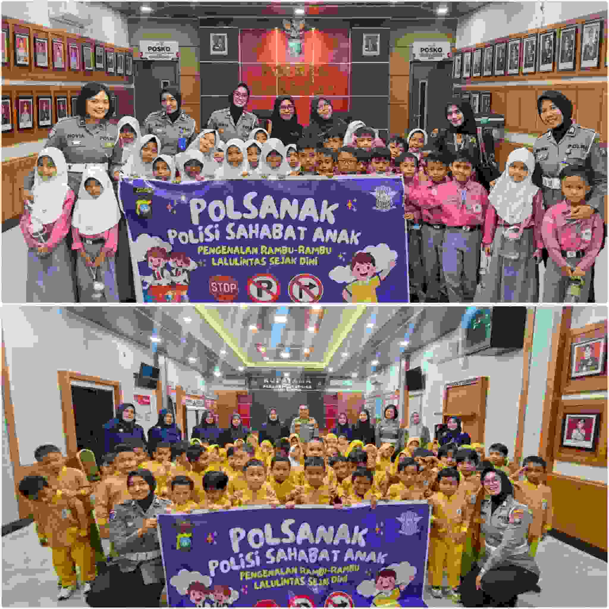 TK dan SD Avicena, Ikuti Program Polisi Sahabat Anak Satlantas Polres Karimun